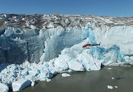 Photo of HELICOPTER IN FRONT OF TAKU GLACIER 